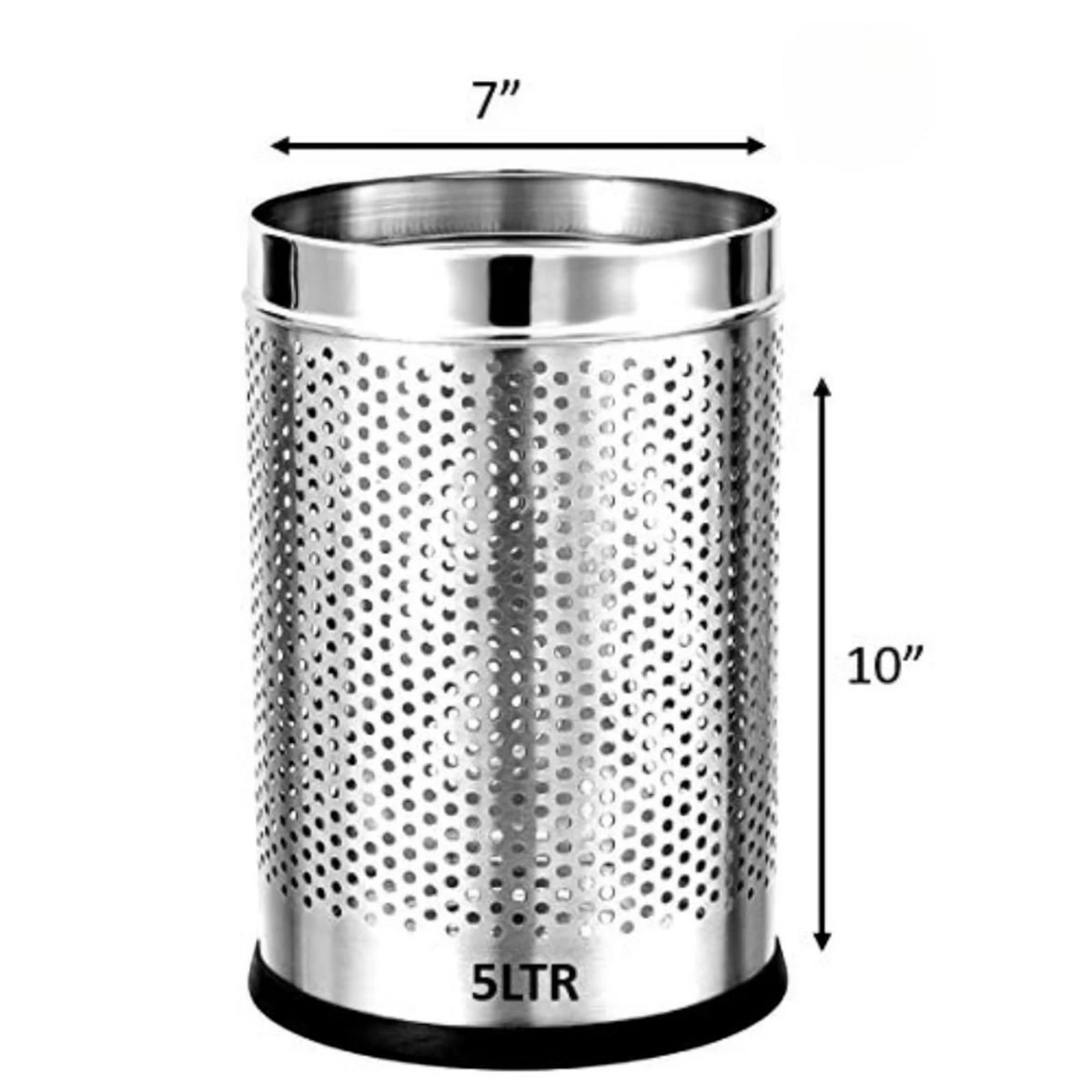 Silver Trash Bin