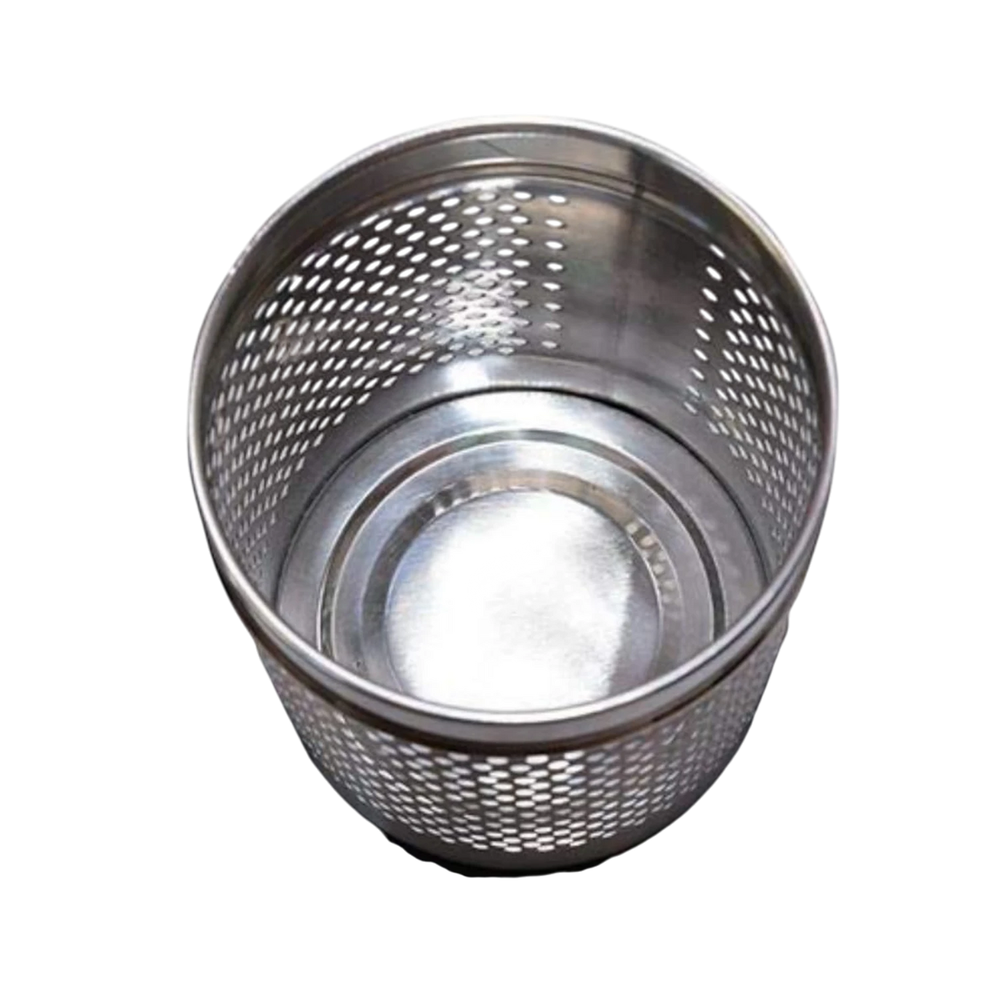 Silver Trash Bin
