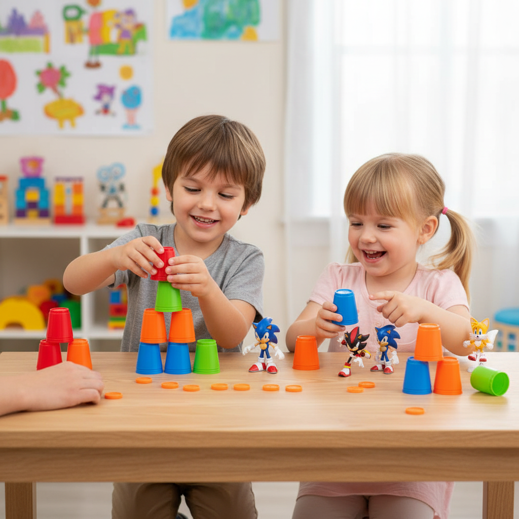 Sonic Stacking Cup Game