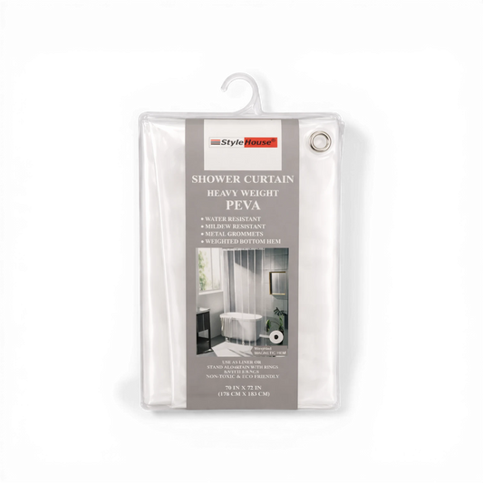 Style House Shower Curtain Heavy Weight PEVA – 178×183 cm