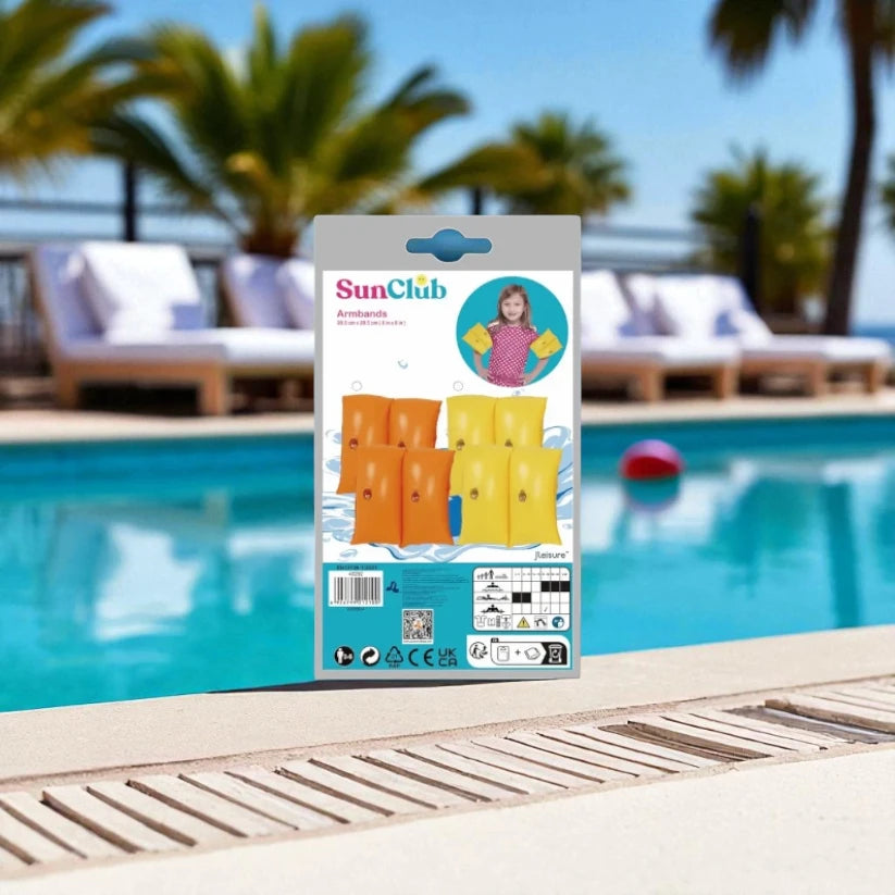 SunClub Inflatable Armbands - 20.5 x 20.5 Cm