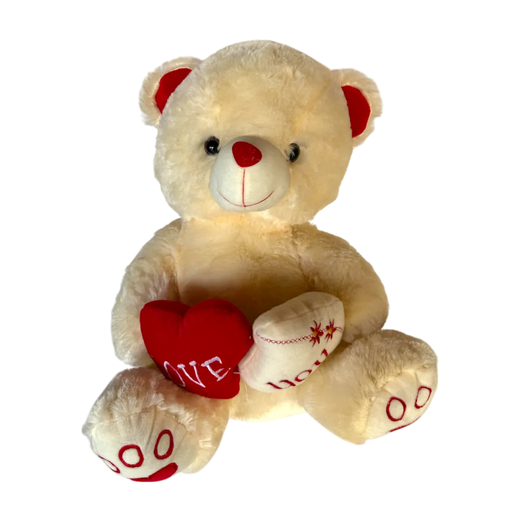Toy Non-Toxic Stuffed And Plush Cream Teddy Bear