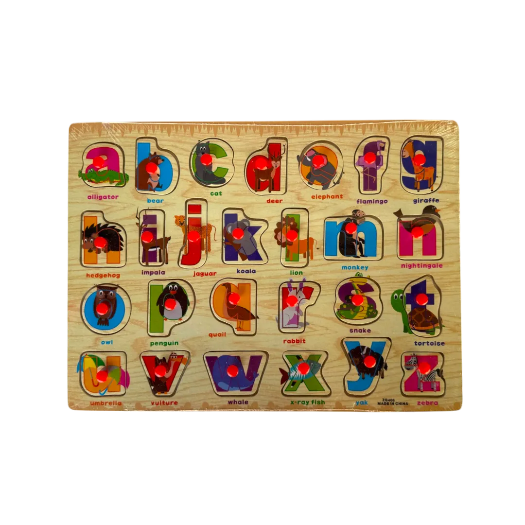 Wooden Alphabet Puzzle - Lowercase Letters