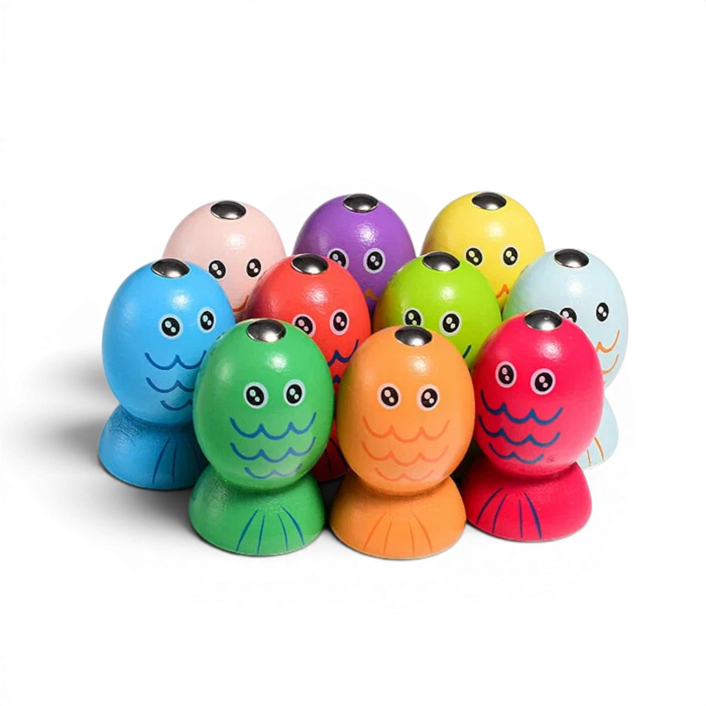 Wooden Fishing And Color Matching Game