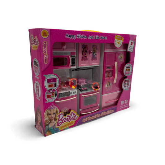 Barbie Pink Kitchen Playset