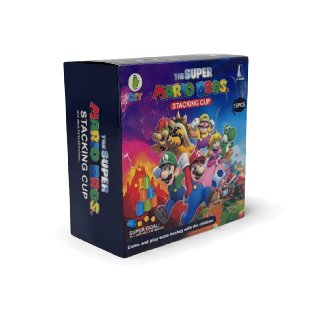Super Mario Stacking Cups Game