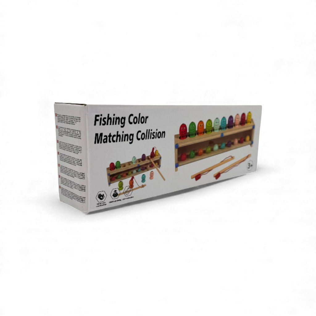 Wooden Fishing And Color Matching Game