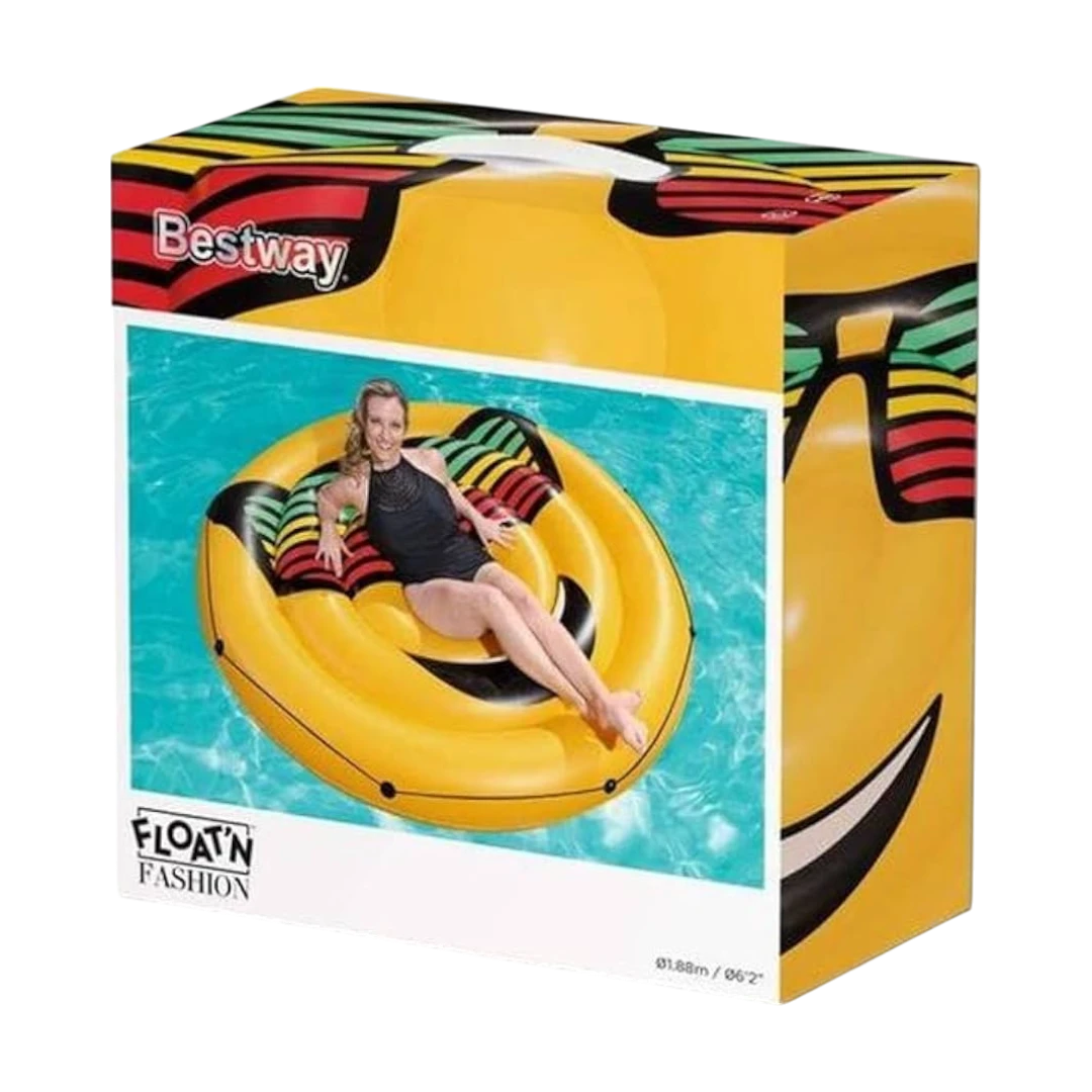 Bestway Smiley Face Pool Lounger - 188cm