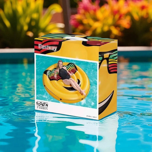 Bestway Smiley Face Pool Lounger - 188cm