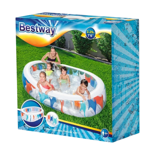 Bestway Oval Inflatable Family Pool - 229 Cm