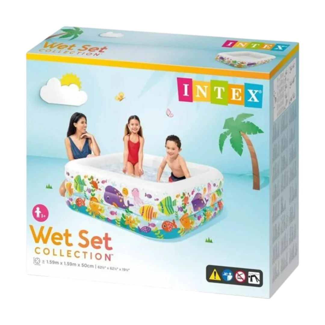 Intex Wet Set Inflatable Kids Pool - 305 x 183 Cm