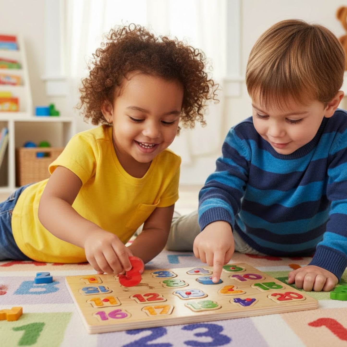Wooden Numbers Puzzle