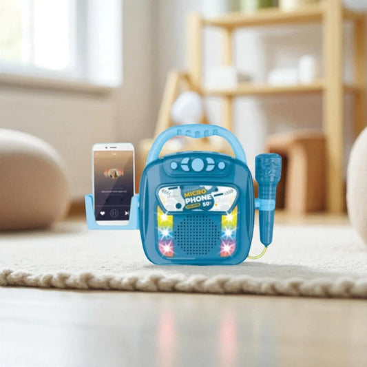 Kids Karaoke Microphone With Speaker - Blue