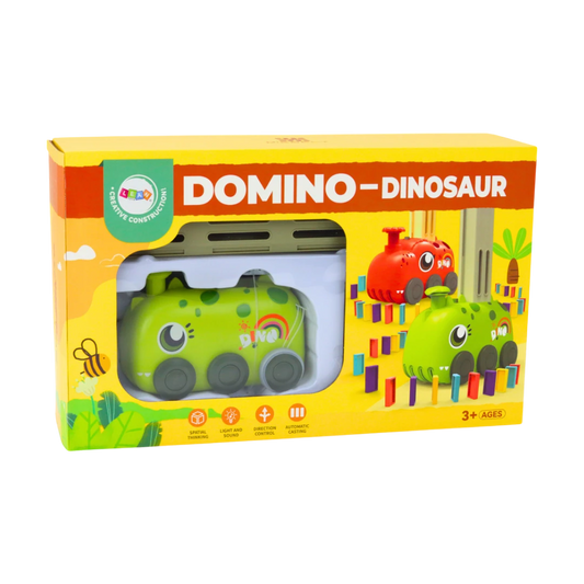 Dinosaur Domino Train Toy For Kids