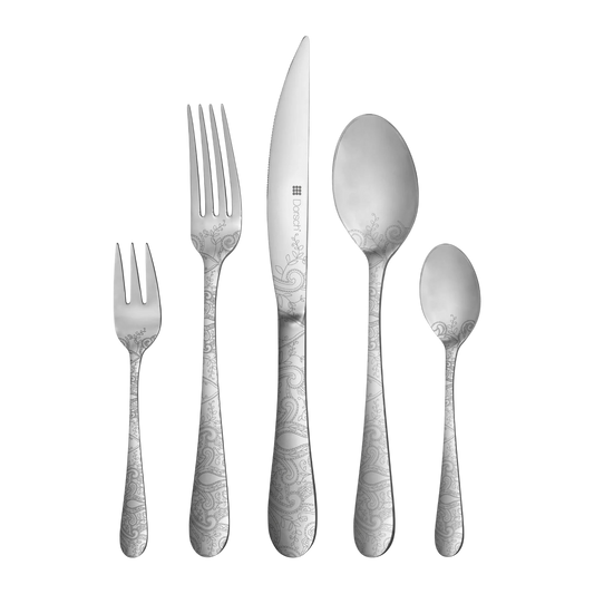 Dorsch lavanda Elegant Engraved Cutlery Set 72 pcs