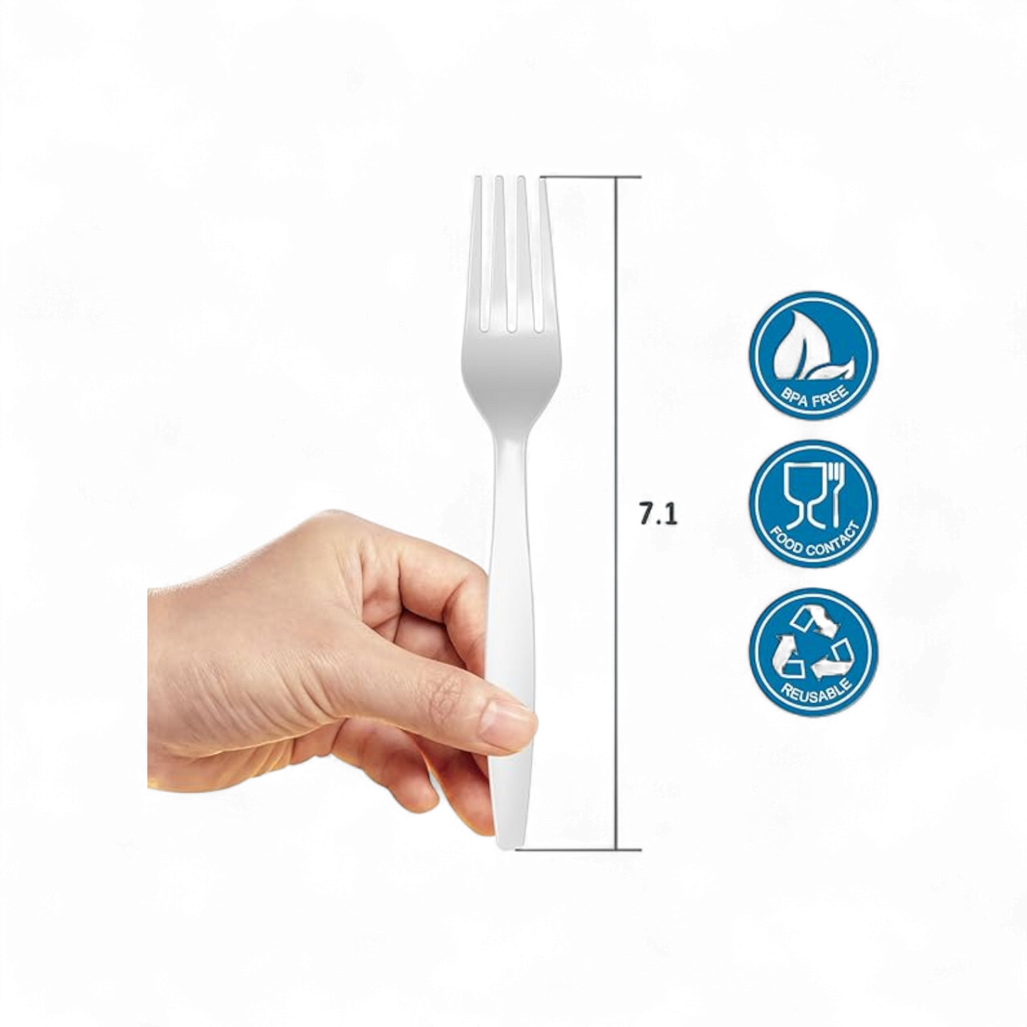 Somoplast Plastic Forks -50Pcs