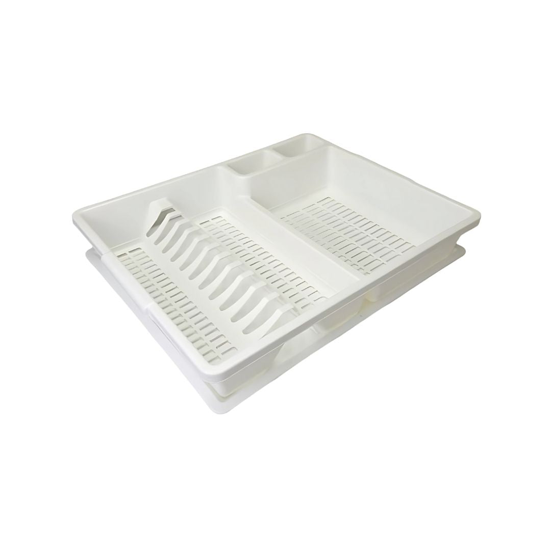 3MPLAST Tornado Multi-Purpose Plastic Dish Drainer Rack – White