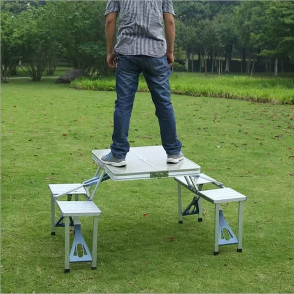 Portable & Foldable Camping Table And Chairs Set