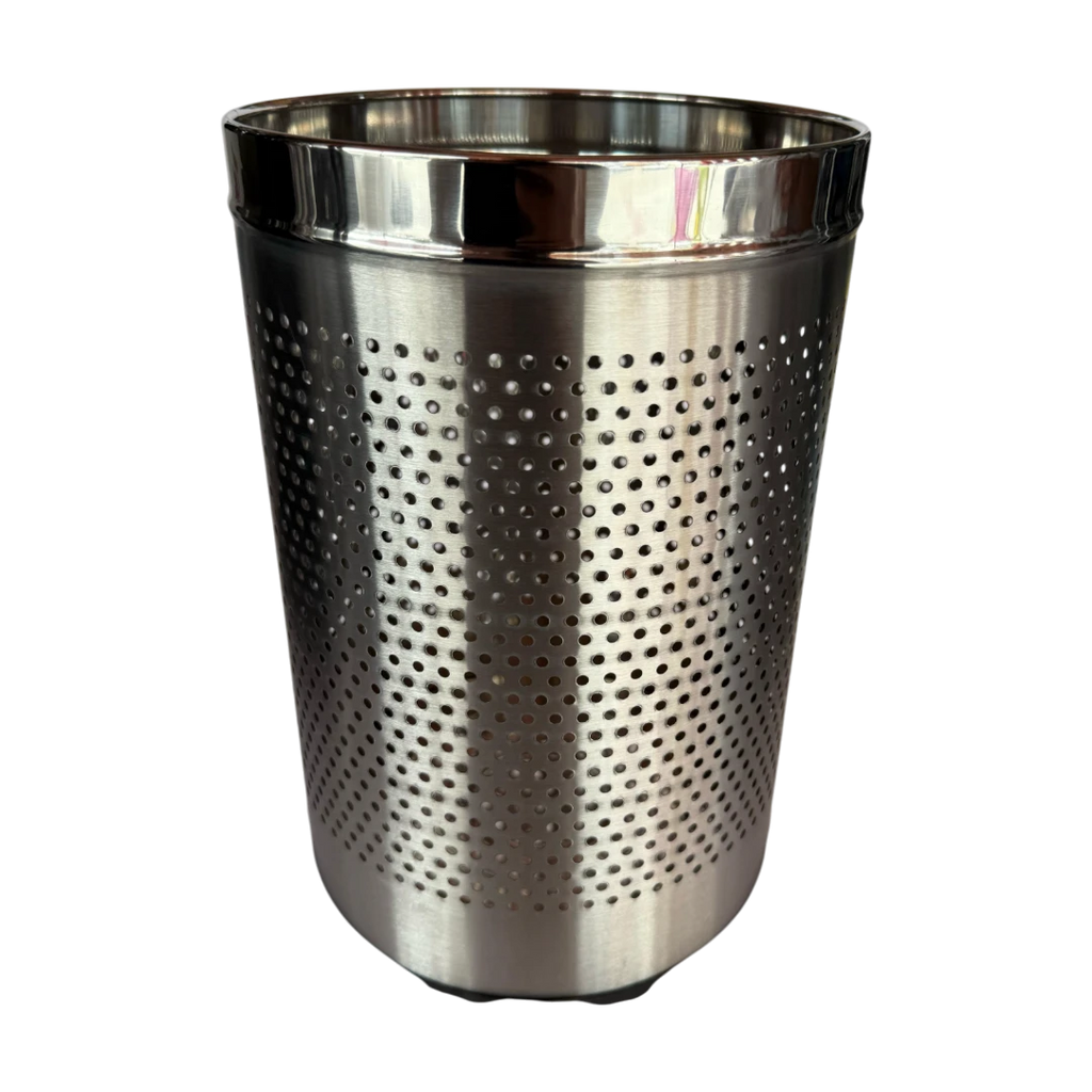 Silver Trash Bin