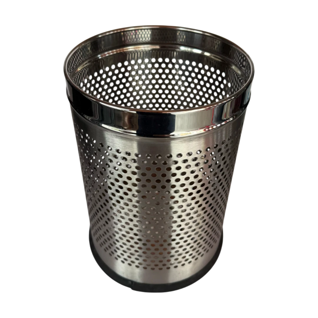Silver Trash Bin
